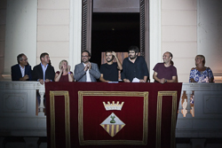 Inici de la Festa Major Sabadell 2016 Pregó de Festa Major, a càrrec de Xavi Bundó i Ricard Ustrell